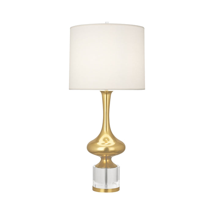 Jeannie Table Lamp in Modern Brass/Ascot Cream Shade.