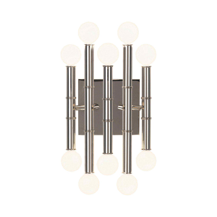 Meurice 5-Arm Wall Light in Polished Nickel.