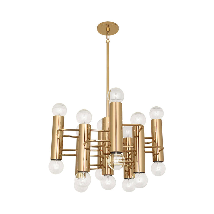Milano Pendant Light in Polished Brass.