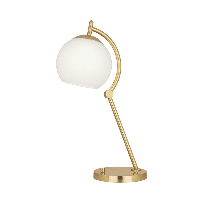 Nova Table Lamp in Modern Brass.
