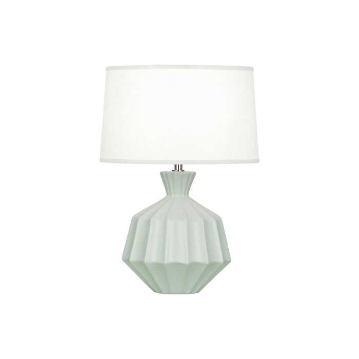 Orion Table Lamp in Matte Celadon (Small).