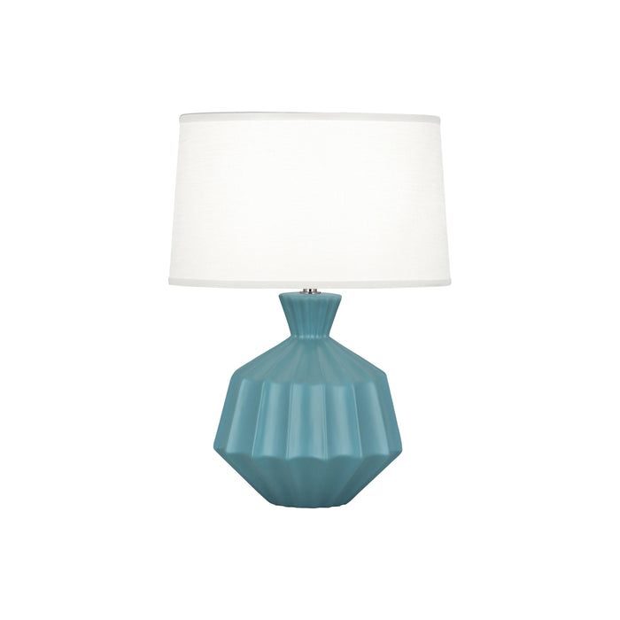 Orion Table Lamp in Matte Steel Blue (Small).