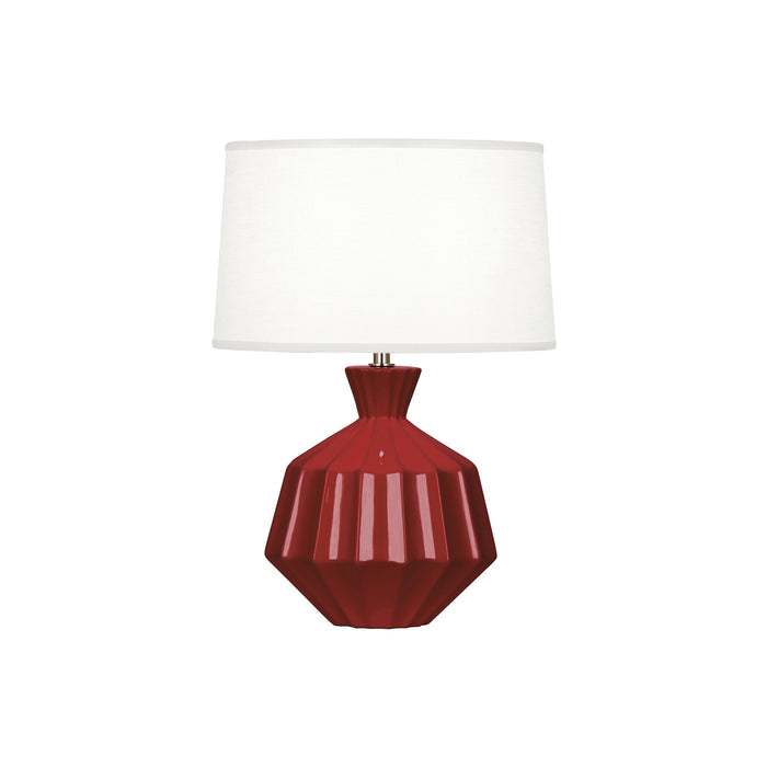 Orion Table Lamp in Oxblood (Small).