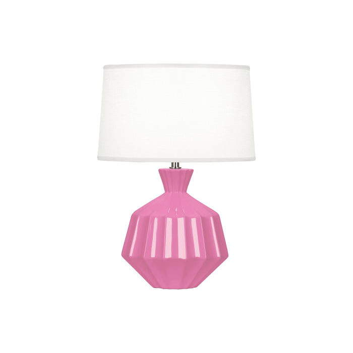Orion Table Lamp in Schiaparelli Pink (Small).
