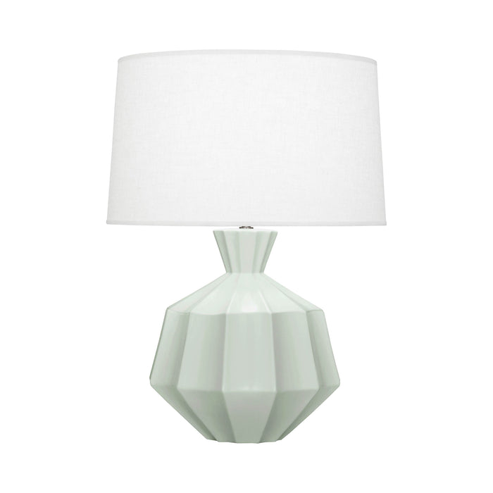 Orion Table Lamp in Matte Celadon (Large).