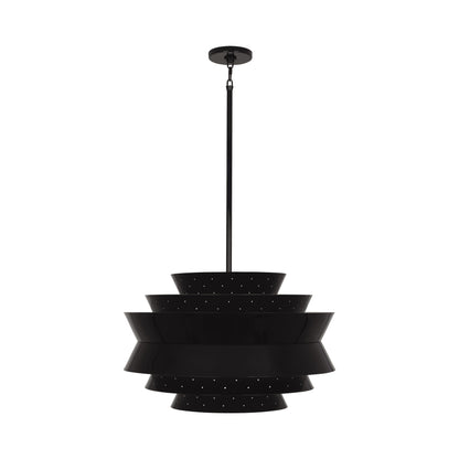 Pierce Large Pendant Light in Piano Black Gloss.