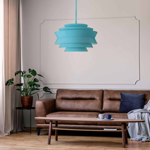 Pierce Large Pendant Light in living room.