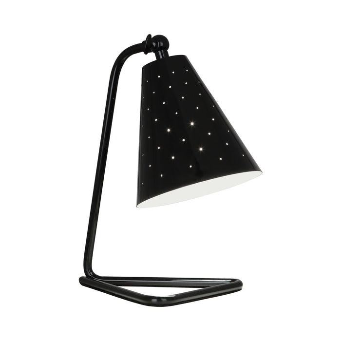 Pierce Table Lamp in Piano Black Gloss.
