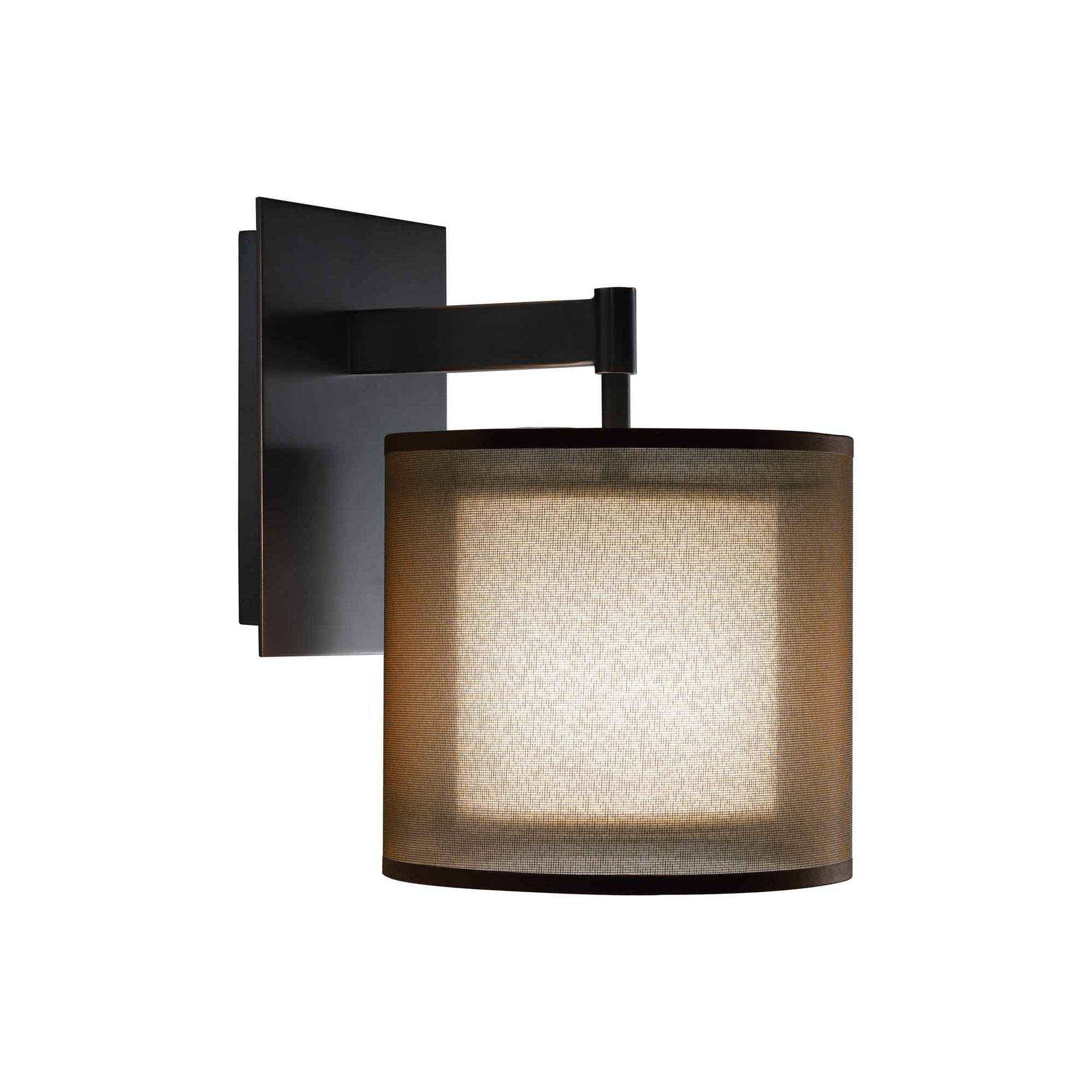 Saturnia Wall Light in Deep Patina Bronze.