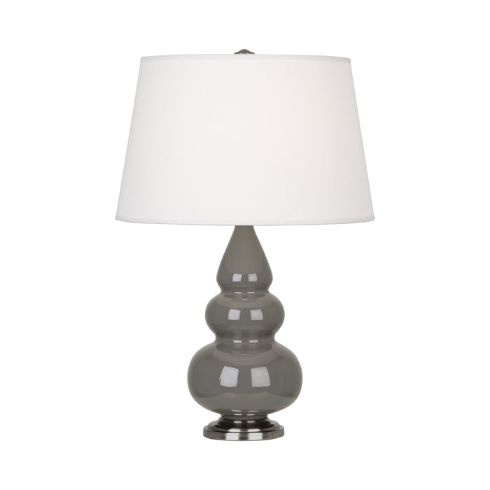 Triple Gourd Accent Lamp in Ash/Antique Silver.