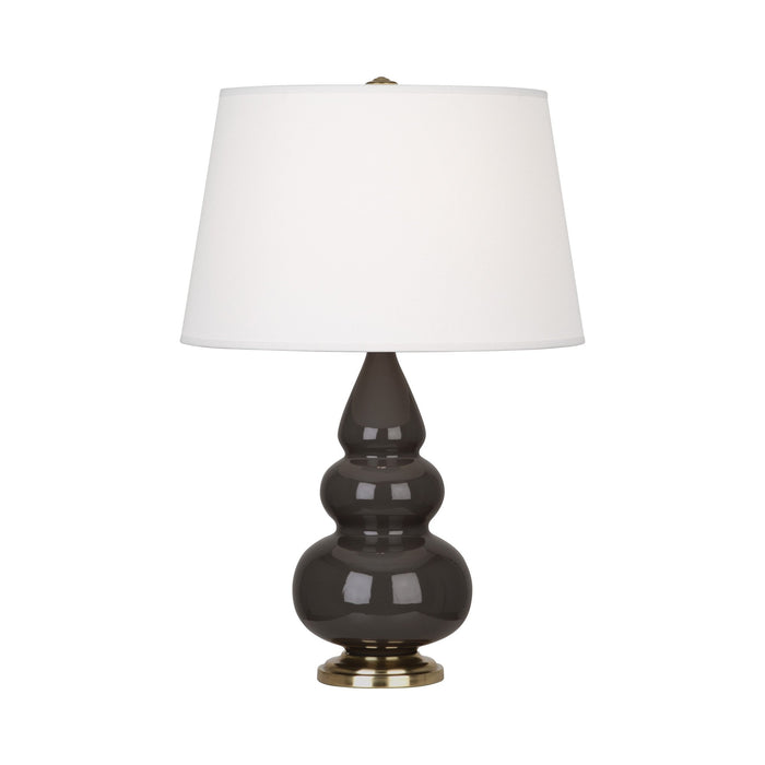 Triple Gourd Accent Lamp in Coffee/Antique Brass.