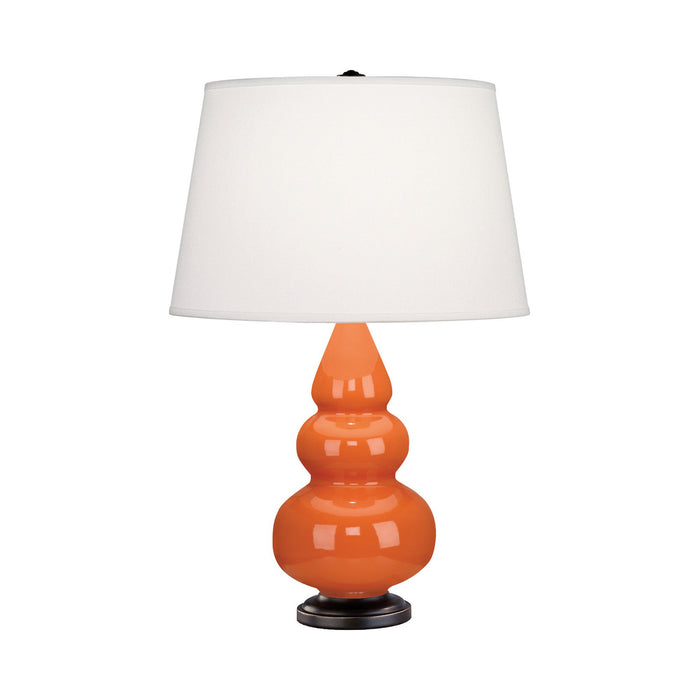 Triple Gourd Accent Lamp in Pumpkin/Deep Patina Bronze.