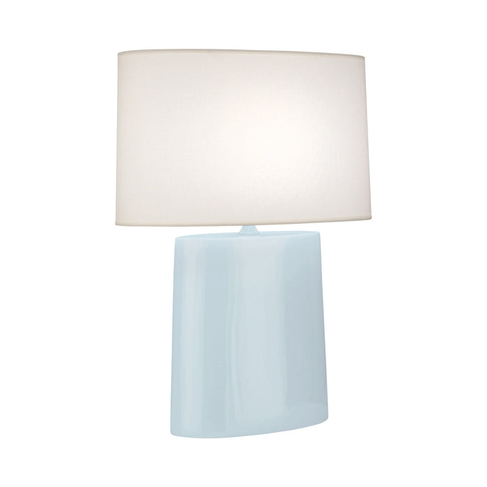 Victor Table Lamp in Baby Blue.