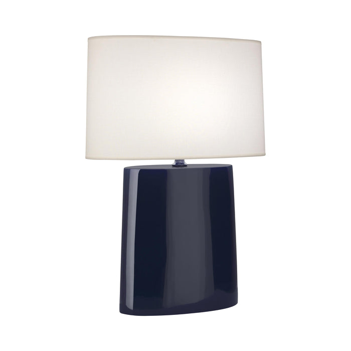 Victor Table Lamp in Midnight Blue.