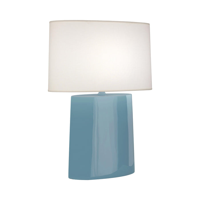 Victor Table Lamp in Steel Blue.