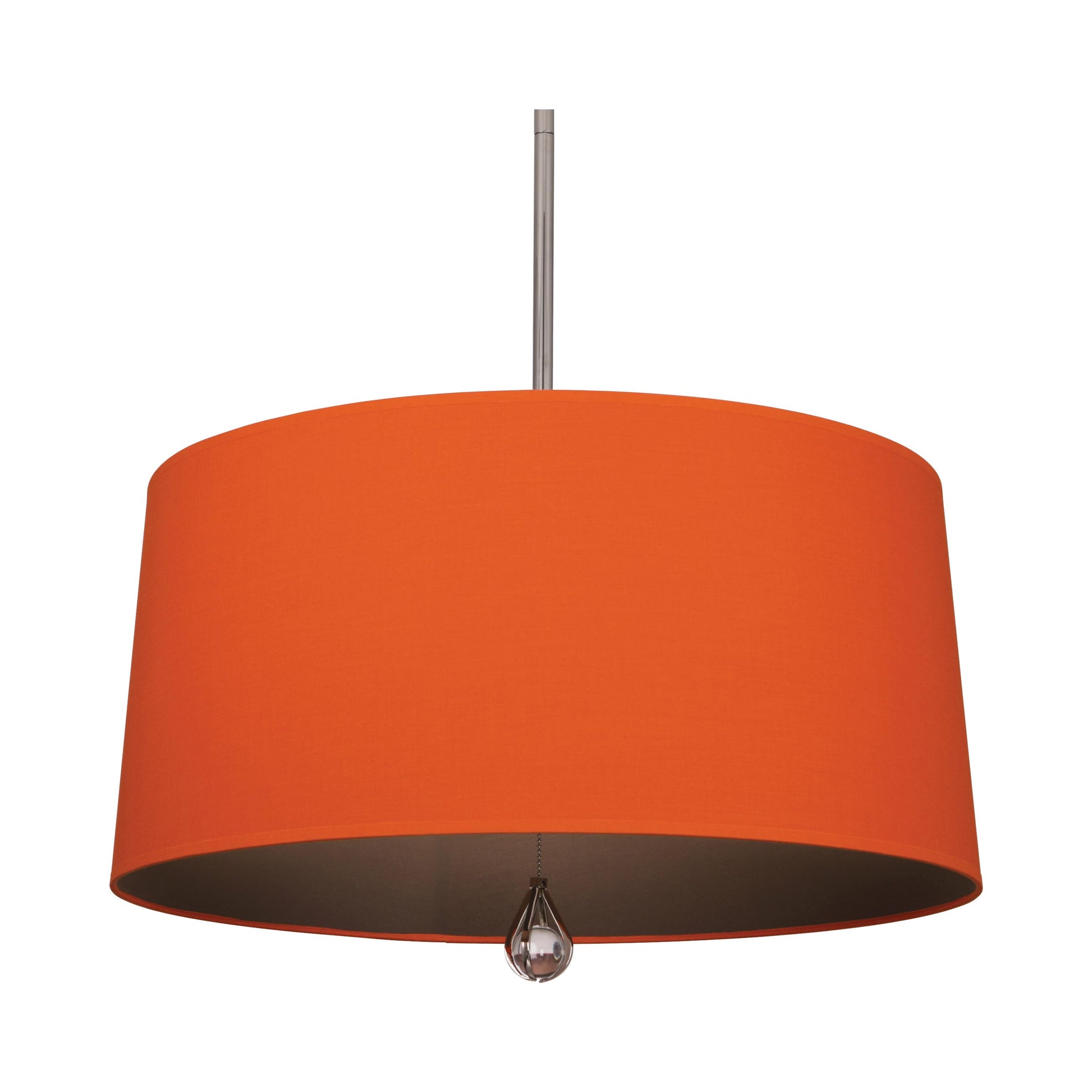Williamsburg Custis Pendant Light in Polished Nickel/William Of Orange/Revolutionary Storm Lining.