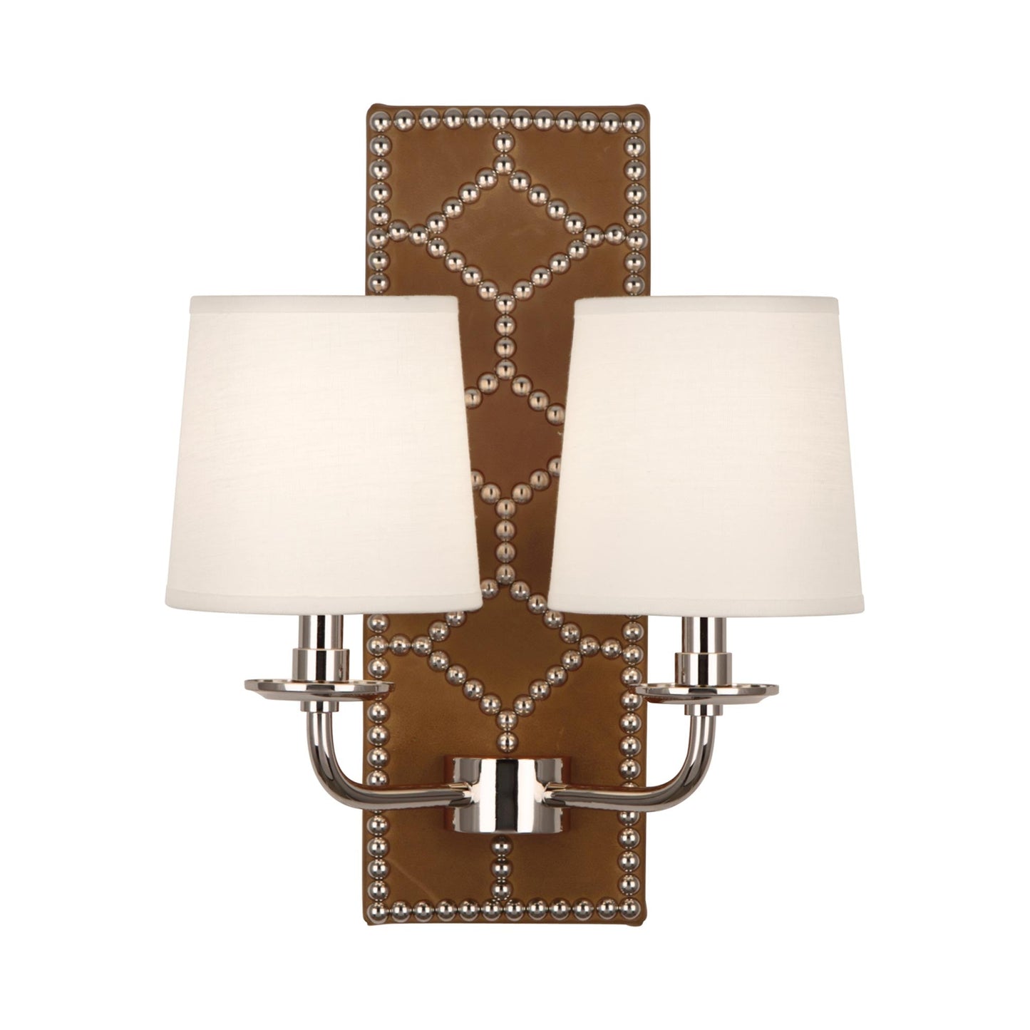 Williamsburg Lightfoot Wall Light in English Ochre/Polished Nickel.