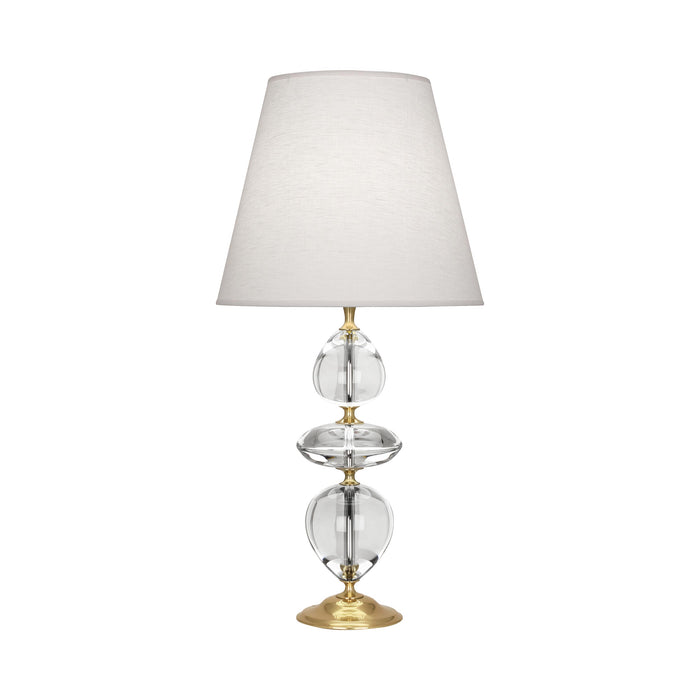Williamsburg Orlando Table Lamp in Modern Brass/Oyster.