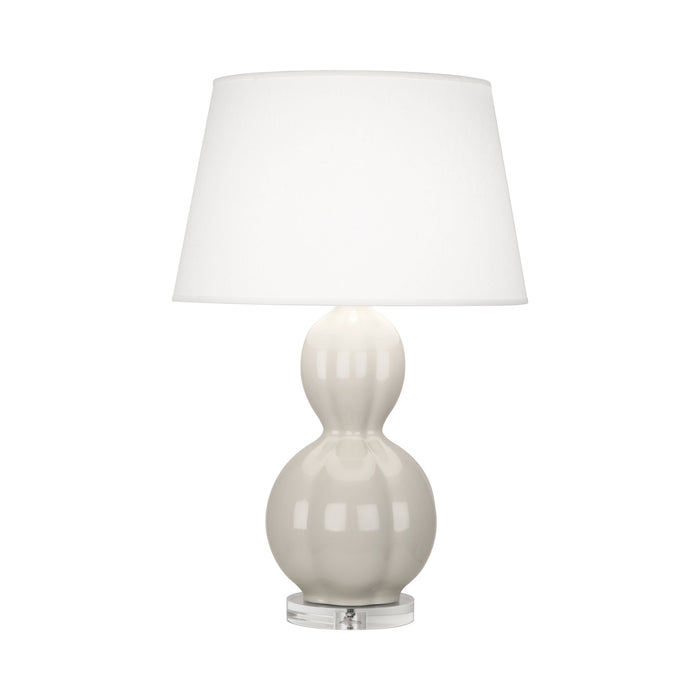 Williamsburg Randolph Table Lamp in Soft Gray.