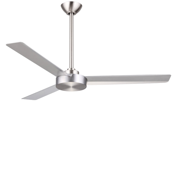 Roto Ceiling Fan in Brushed Aluminum.