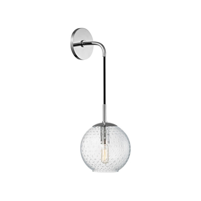 Rousseau Wall Light in Polished Chrome/Clear.