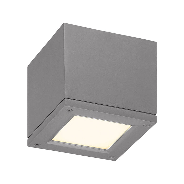 Rubix Outdoor LED Flush Mount Ceiling Light in Graphite (Small).