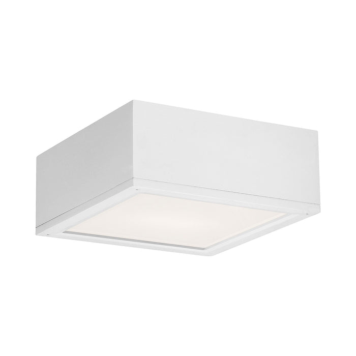 Rubix Outdoor LED Flush Mount Ceiling Light in White (Large).