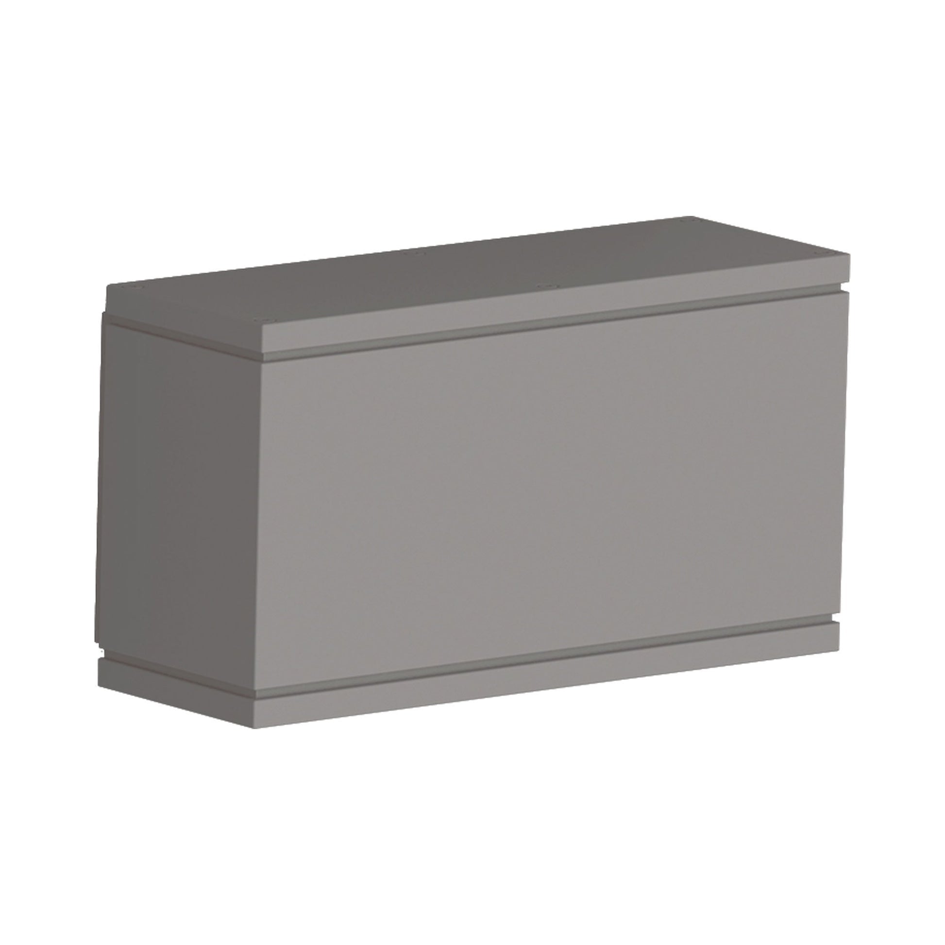 Rubix Rectangular Outdoor LED Wall Light in Graphite (1-Light).