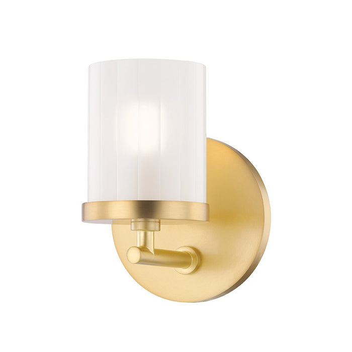 Ryan Bath Wall Light in Gold and White.