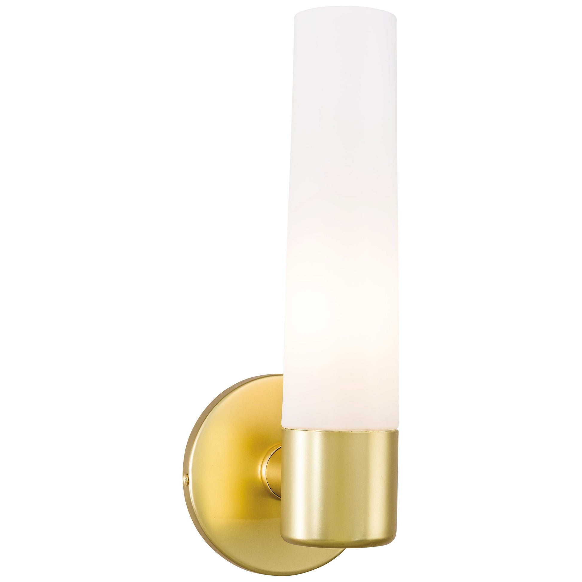 Saber Bath Wall Light in Honey Gold.
