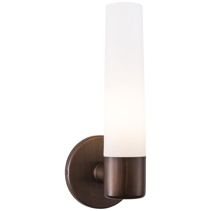 Saber Bath Wall Light in Painted Copper Bronze Patina.