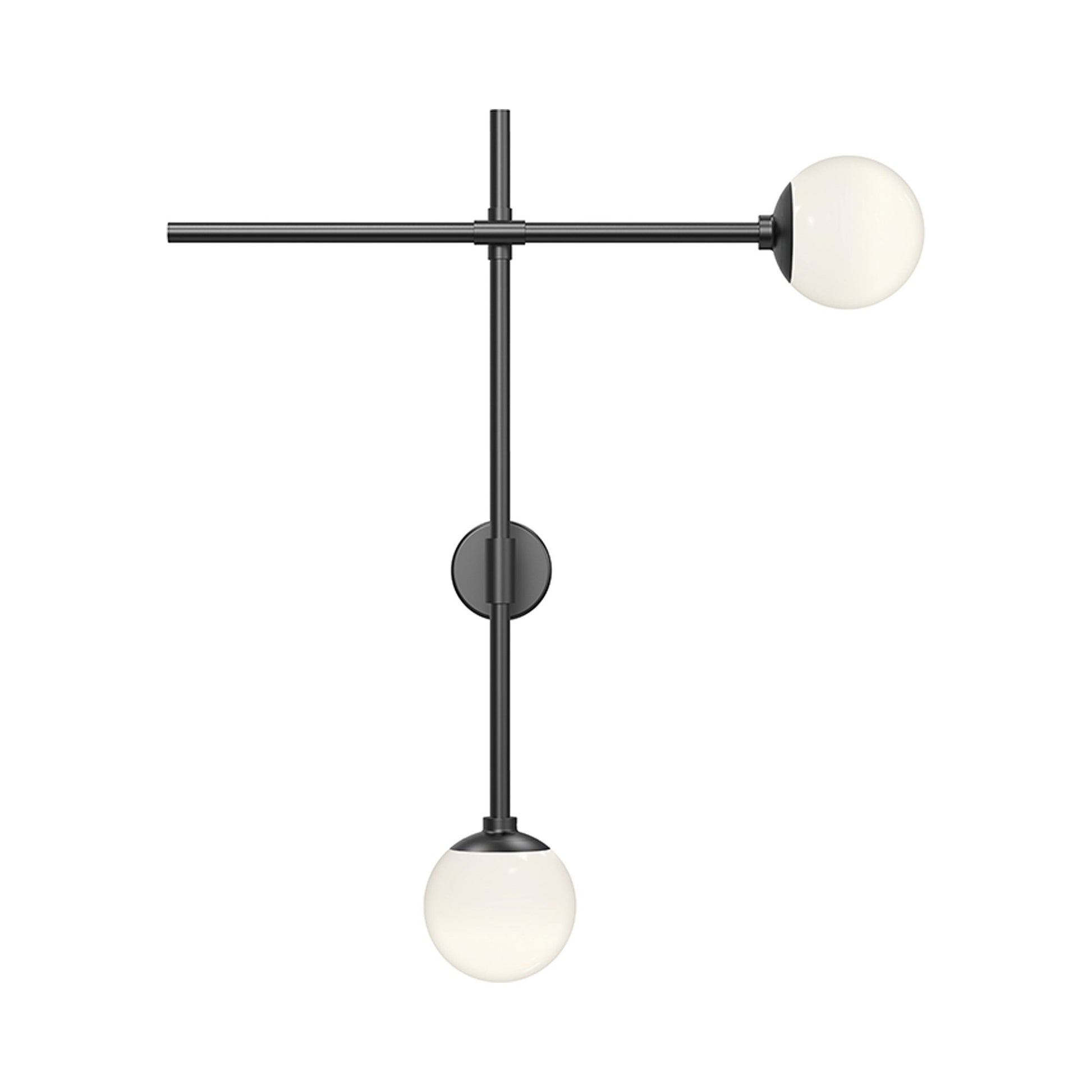 Sabon™ Double LED Wall Light in Satin Black.