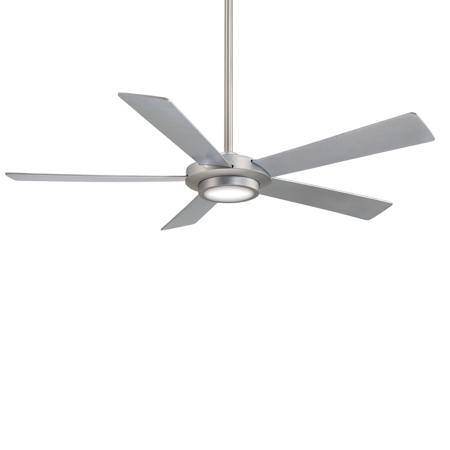 Sabot LED Ceiling Fan in Brushed Nickel.