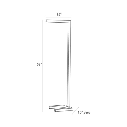 Salford LED Floor Lamp - line drawing.