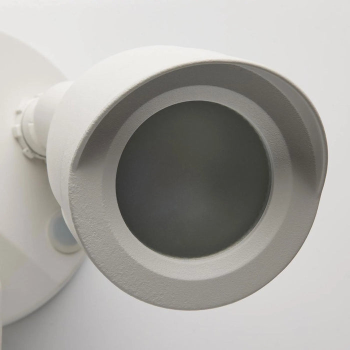 Bullet Smart Outdoor LED Wall Light with Security Camera in Detail.