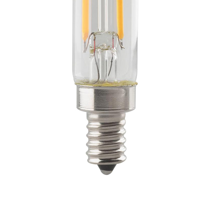 Edison Style Candelabra Base T Type LED Bulb in Detail.