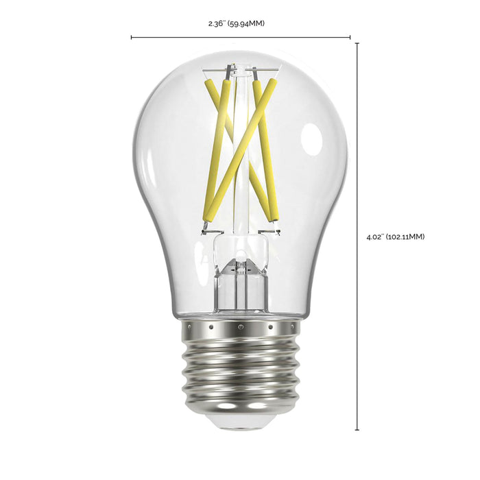 Edison Style Medium Base A Type LED Bulb - line drawing.