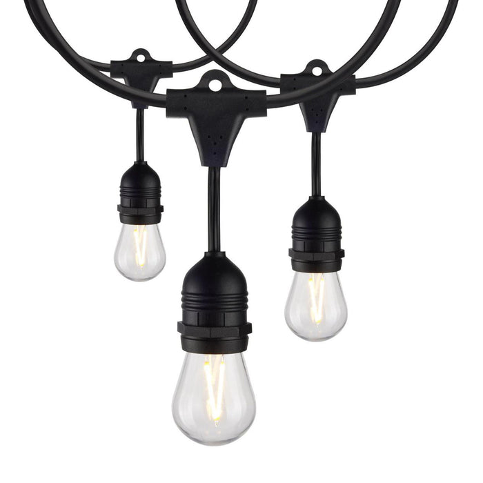 Indoor/Outdoor String Lights in Black (LED/1W/24-feet/10-Unit).
