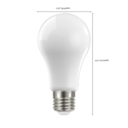 Medium Base A Type LED Bulb - line drawing.