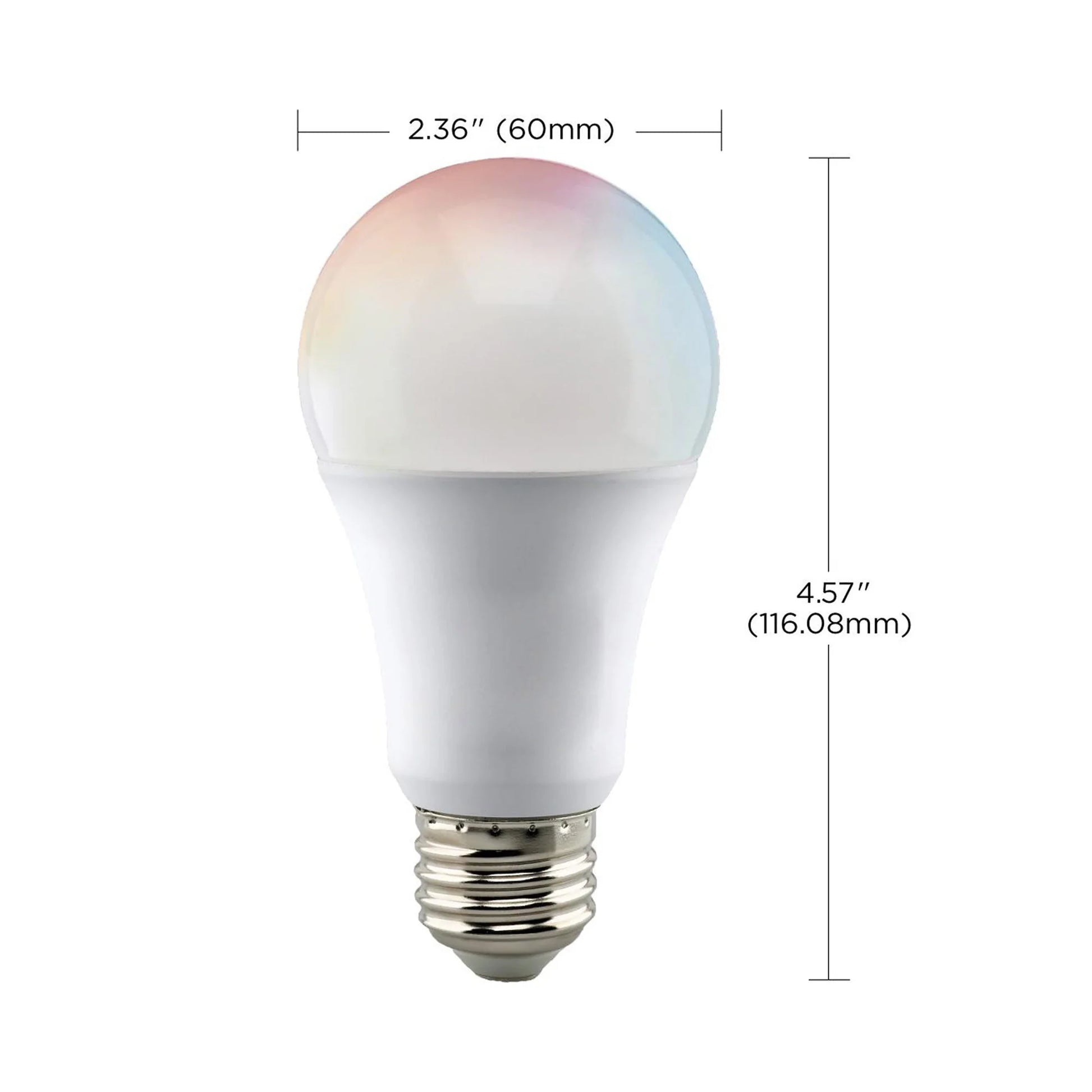 Starfish S11275 - 10 Watt A19 Wifi Smart LED Color-Changing Light Bulb - line drawing.