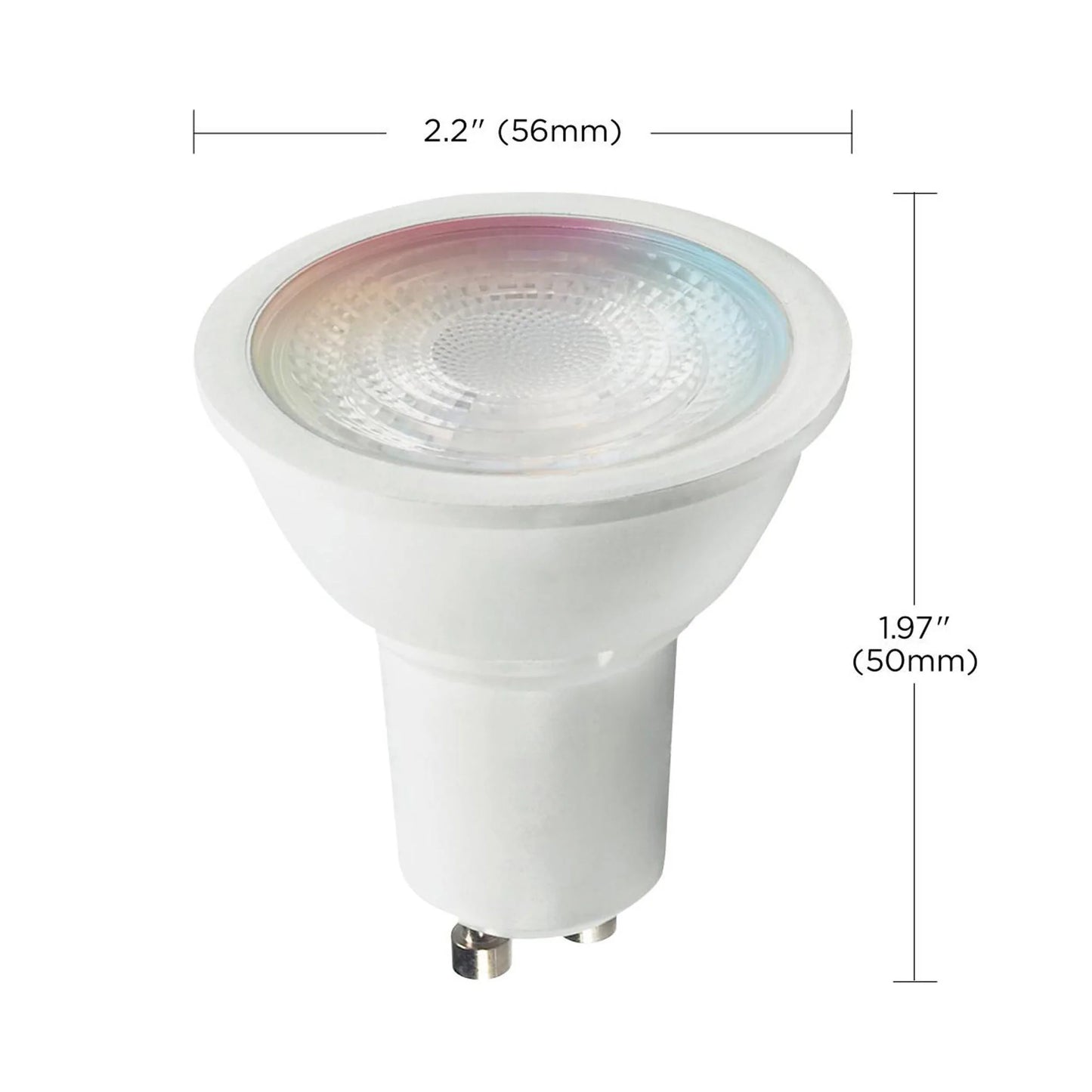 Starfish S11278 - 5.5 Watts MR16 Wifi Smart LED Color-Changing Light Bulb - line drawing.