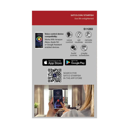 Starfish S11283 - 6 Watts R20 Wifi Smart LED Color-Changing Light Bulb in Detail.