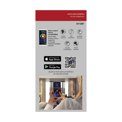 Starfish S11287 - 13 Watts A21 Wifi Smart LED Color-Changing Light Bulb in Detail.