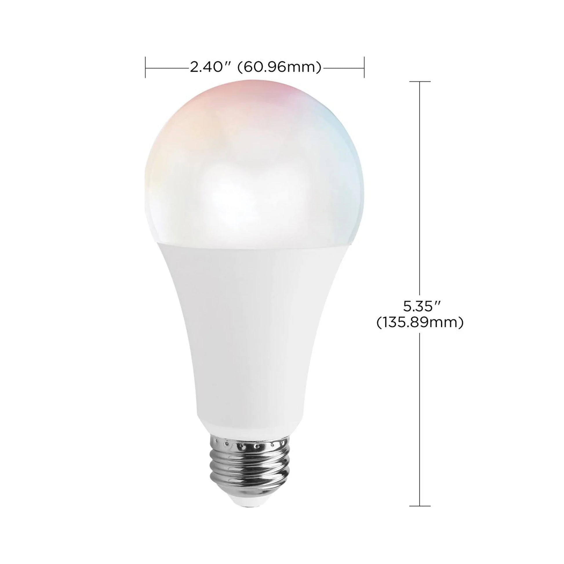 Starfish S11287 - 13 Watts A21 Wifi Smart LED Color-Changing Light Bulb - line drawing.