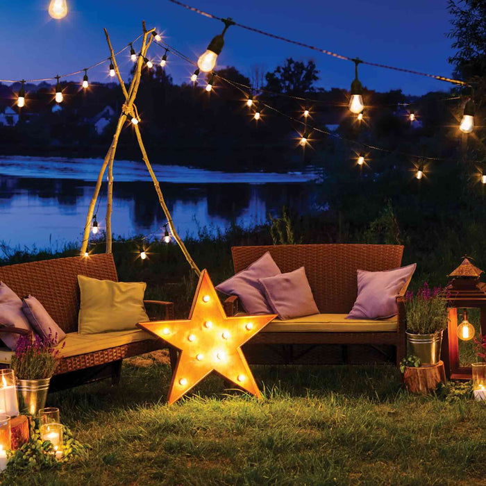 Starfish Wi-Fi Smart RGB And White Tuning LED String Lights in Outside Area.