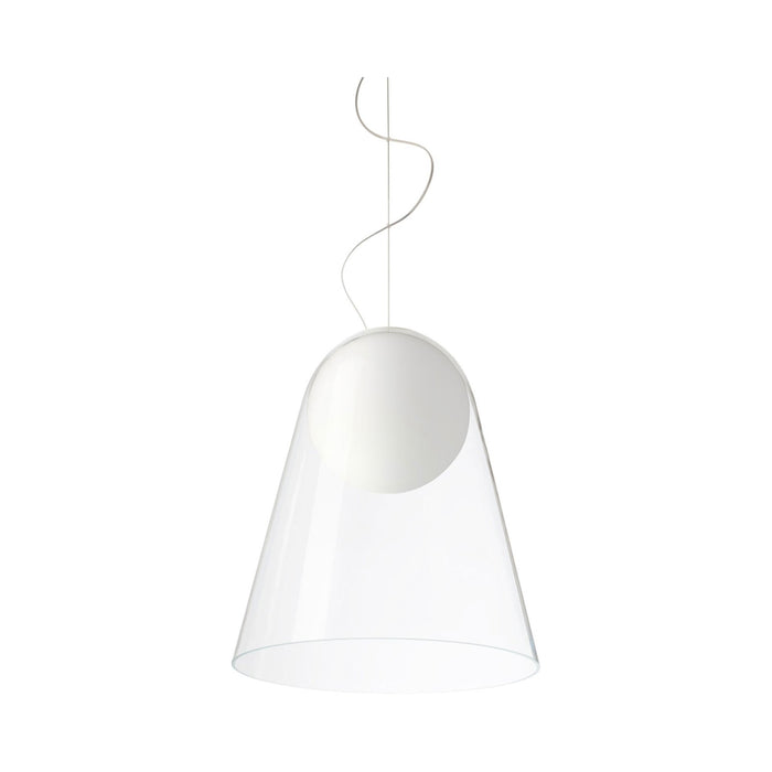 Satellight Pendant Light in White and Clear.