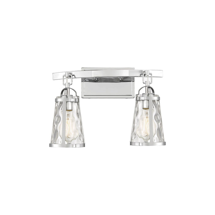Albany Vanity Wall Light in Polished Chrome (2-Light).