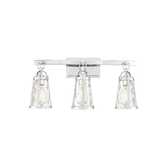 Albany Vanity Wall Light in Polished Chrome (3-Light).