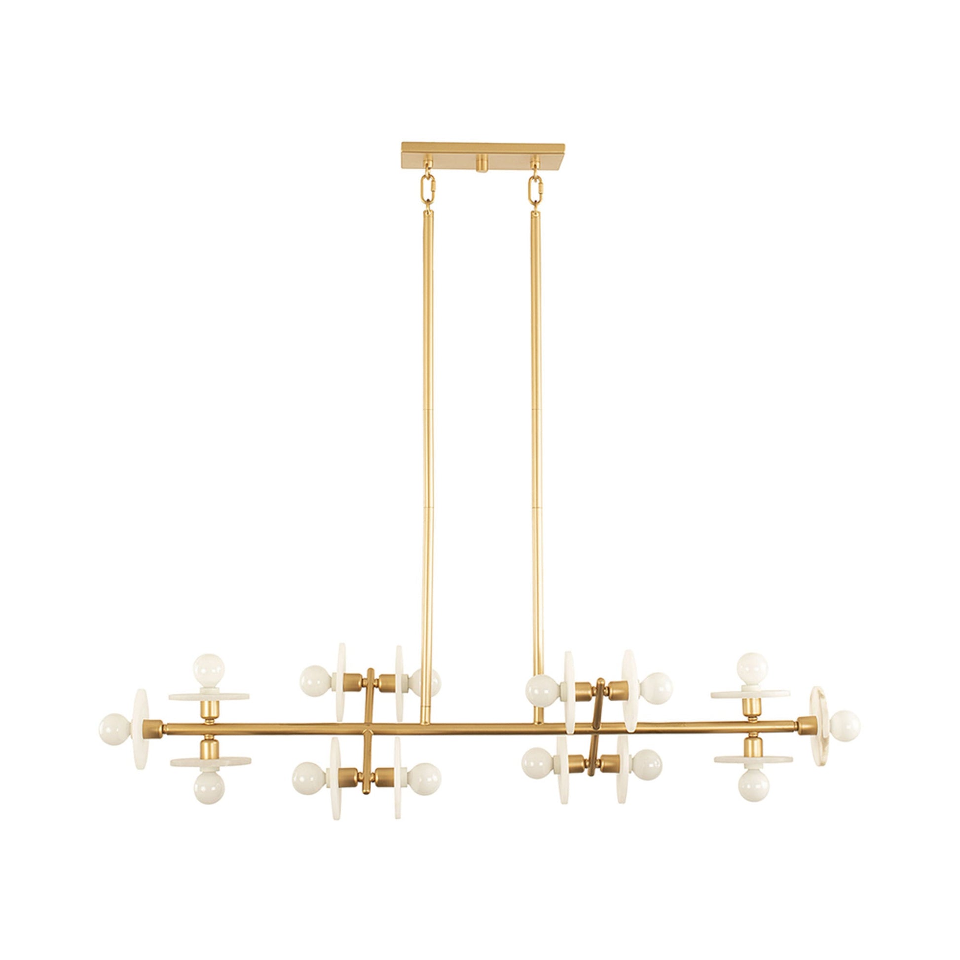 Amani Linear Pendant Light in Gold.