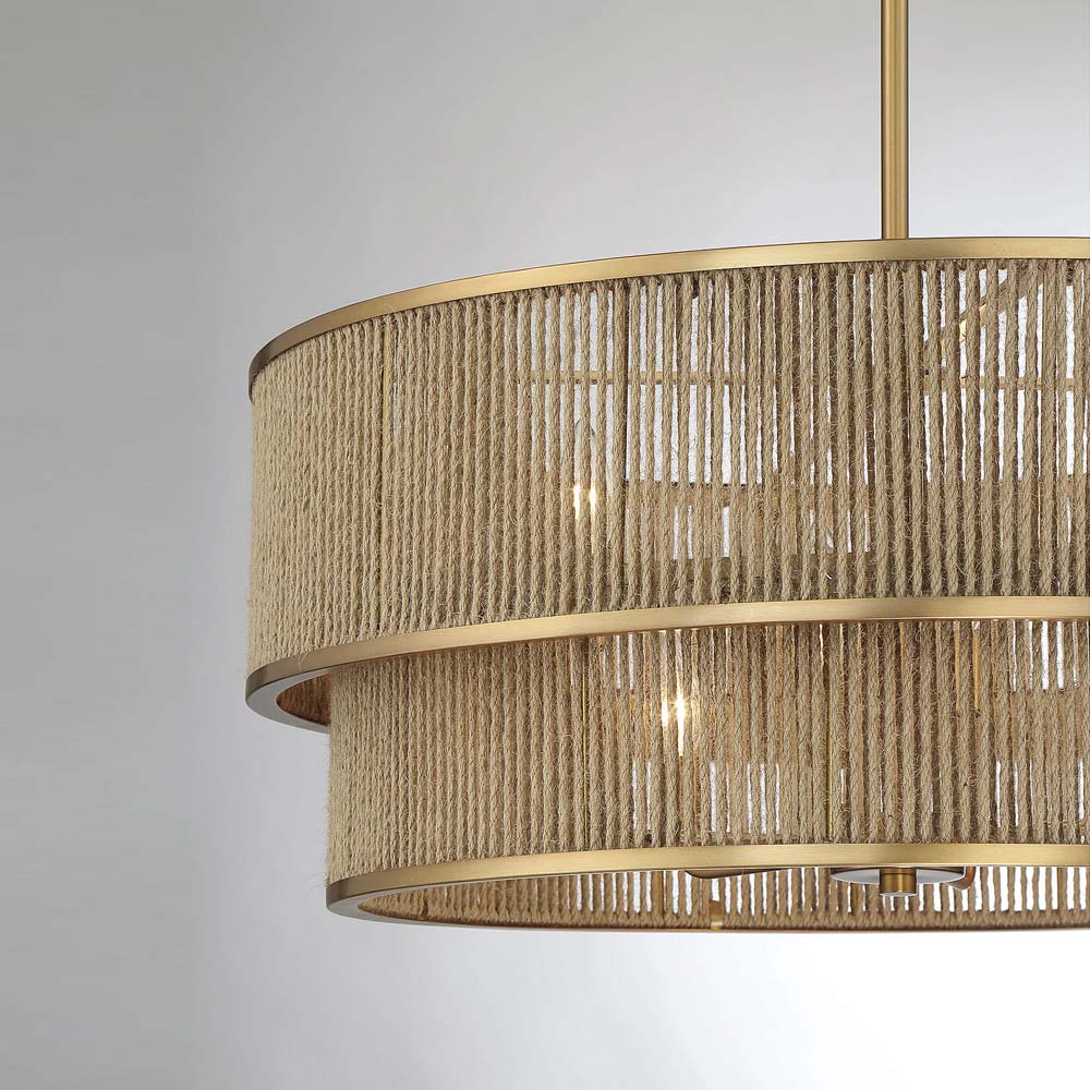 Ashburn Drum Pendant Light in Detail.
